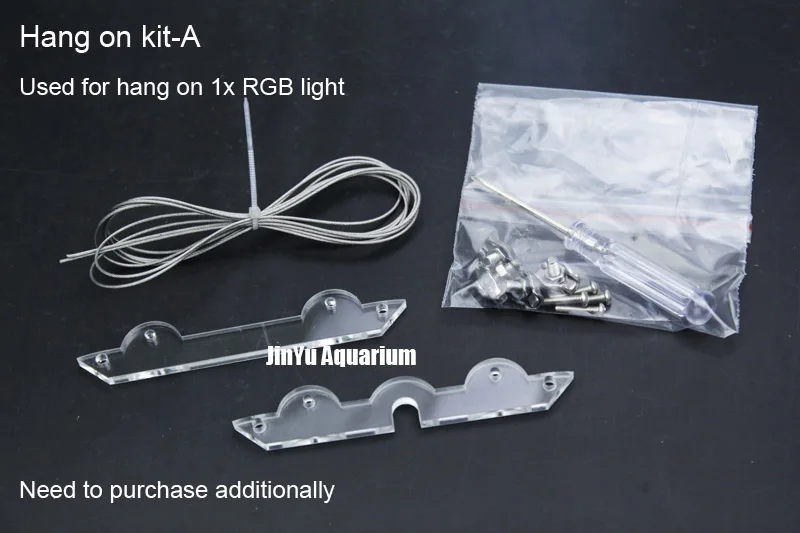 Chihiros RGB серия водная Светодиодная лампа для роста растений стиль ada водяное растение для аквариума аквариум полный спектр восхода и заката приложение - Цвет: Hang on kit A