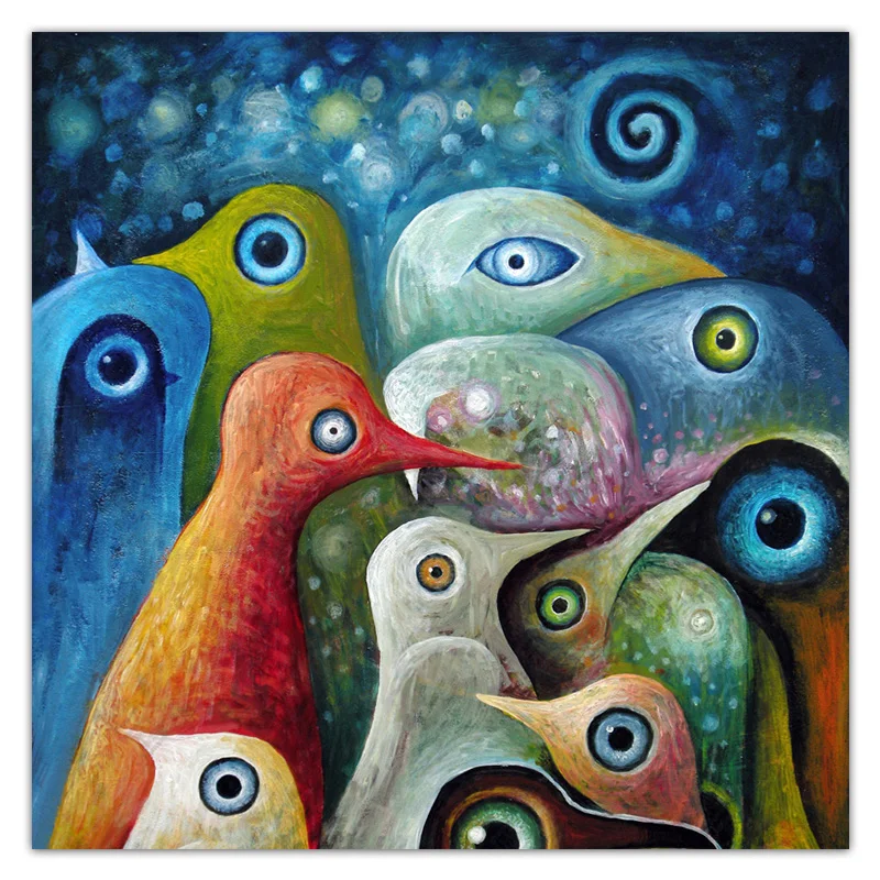 Полноразмерная Алмазная вышивка крестиком абстрактная птица сделай сам 3D