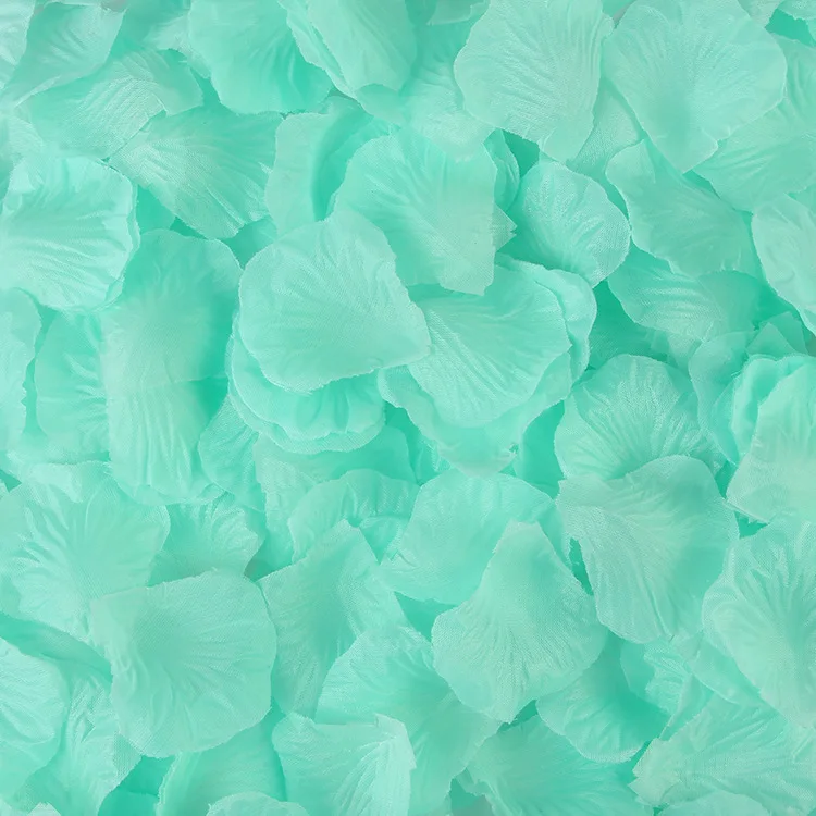 Tiffany Blue 500 шт шелковые искусственные цветы розы Романтические свадебные украшения лепестки кровать стол цветы девичник вечерние украшения для свадьбы. Q - Цвет: Tiffany Blue