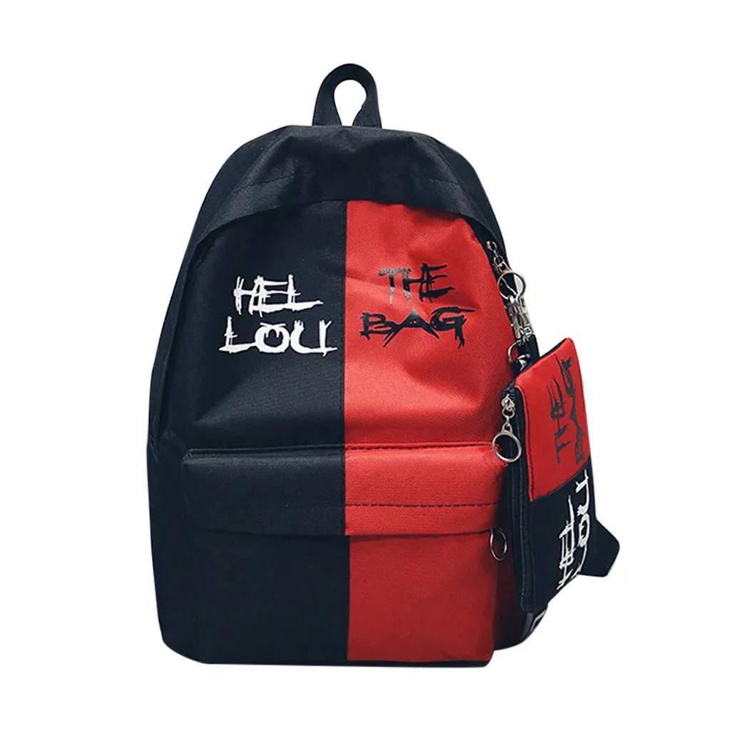 2019 Новая мода женщин большой емкости кампуса личности рюкзаки с пенал для