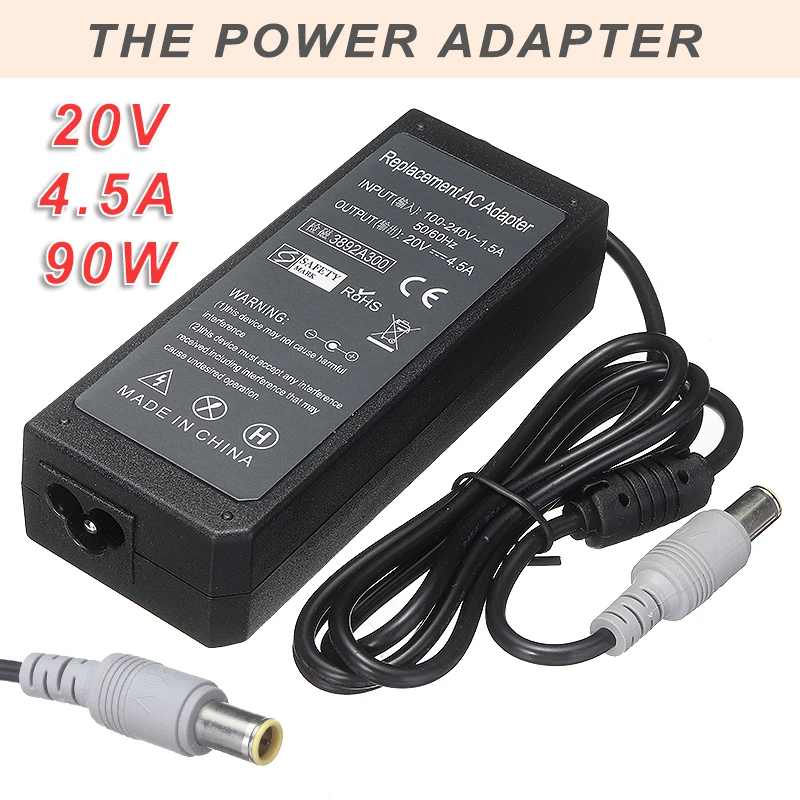 

Новое поступление, блок питания для ноутбука 20 в, а, 90 Вт, универсальный блок питания для ноутбука, зарядное устройство для L-enovo ThinkPad