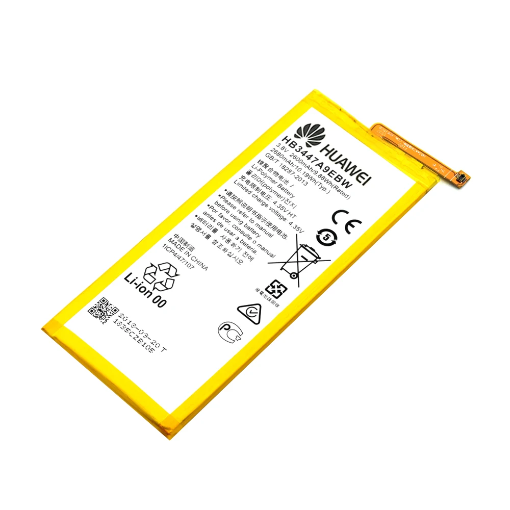 100% Оригинальный аккумулятор HB3447A9EBW для Huawei P8 Ascend GRA-L09 GRA-UL00 GRA-UL10 2600/2680mAh Akku Accu +