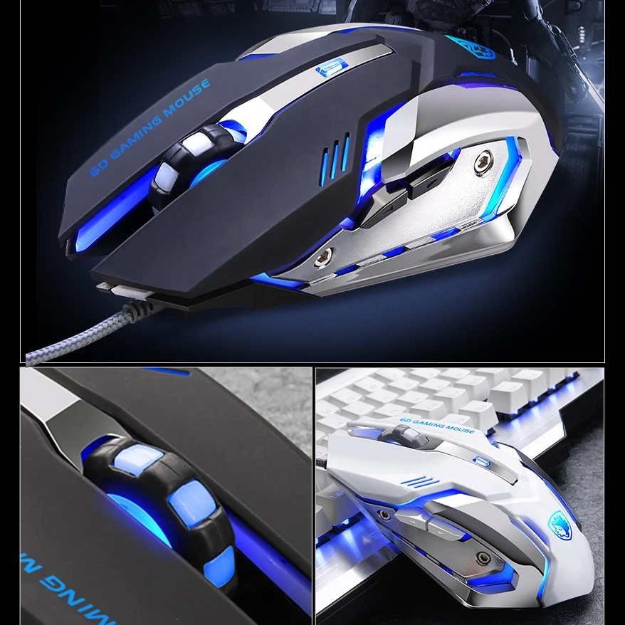 

Mechanical Wired Silent Mouse Professional Gaming Mouse 3200dpi Cute Pink Computer Mouse Support Macro Definition Cute Mouse