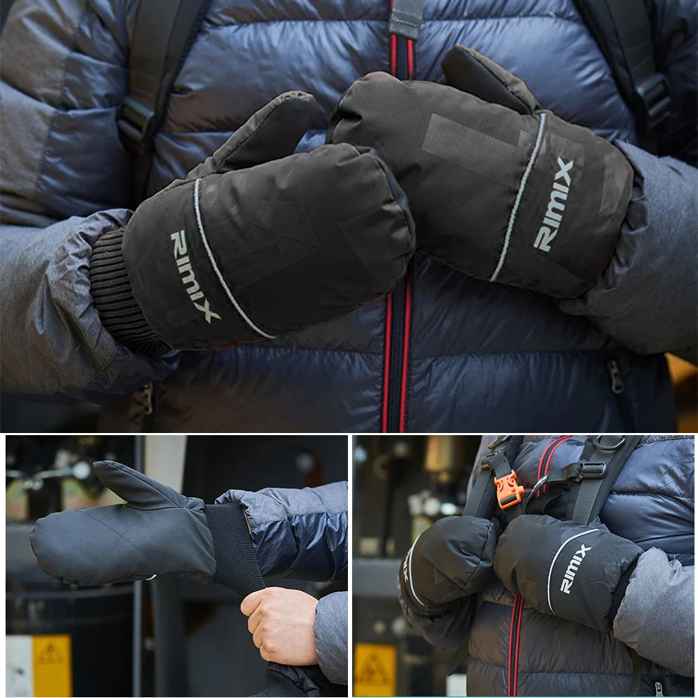 

2022 New 1 Pair Unisex Winter Thermal Warm Cycling Bicycle Bike Ski Outdoor Camping Hiking Motorcycle Gloves Sports Full Finger