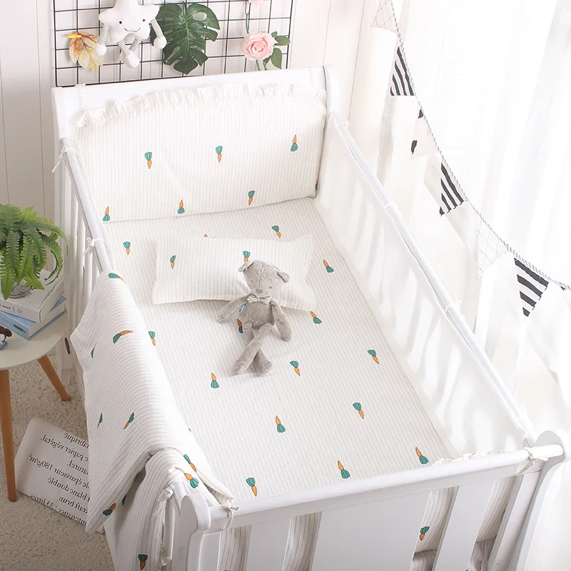 Комплект летнего детского постельного белья 5 шт./компл. детская кроватка для