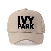 high quality pure cotton men ivy park logo printed baseball cap fashion style cap women