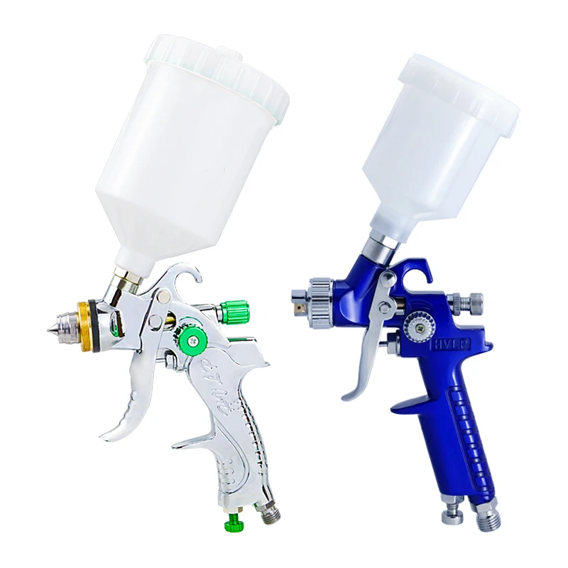 Pistola de Pintura Pistola de Pintura para Reparação Hvlp Airbrush para Reparação Automóvel Ferramenta Kit Pintura 600 125 ml Profissional G2008 – H2000