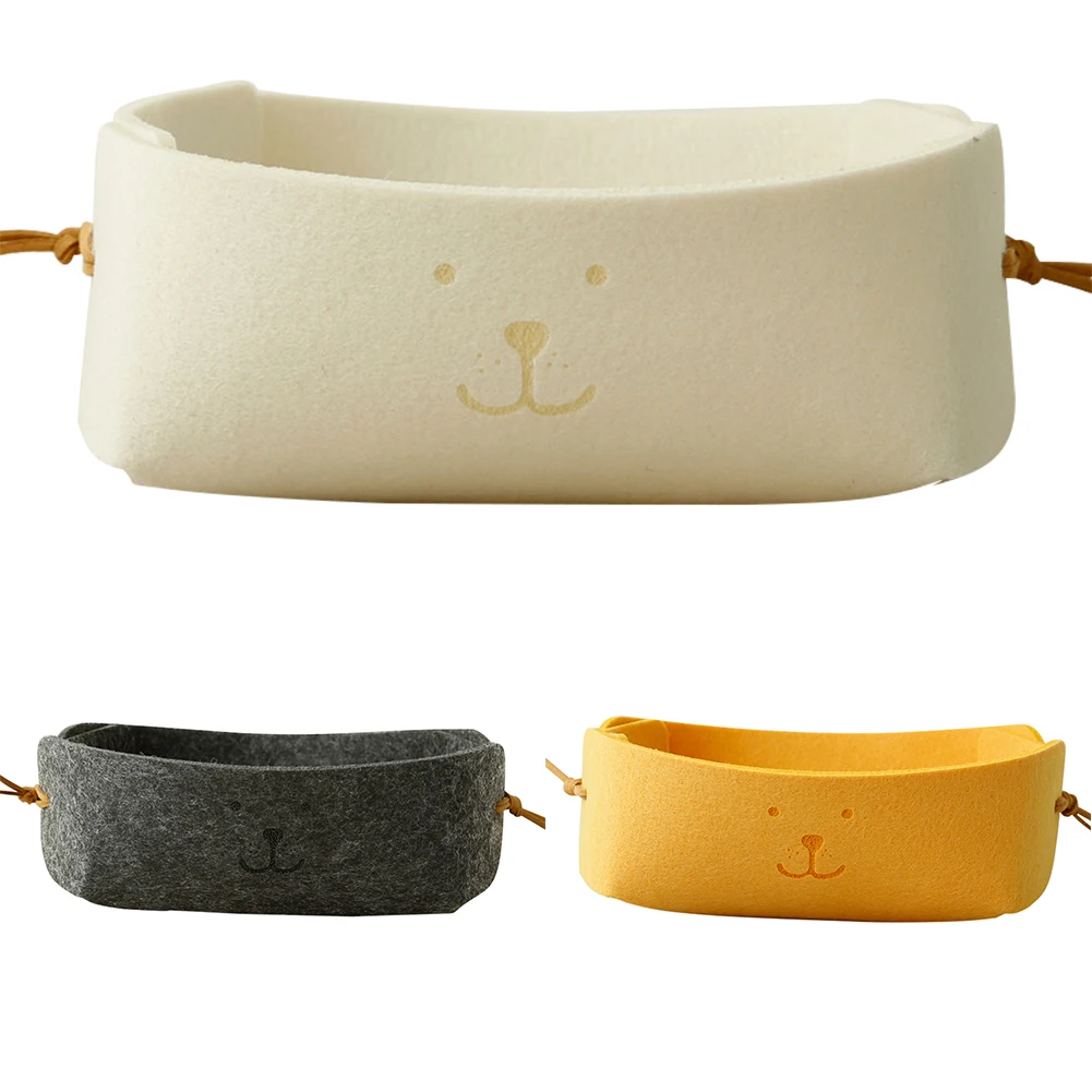 Войлочный ящик для хранения многофункциональный домашний Настольный корзина