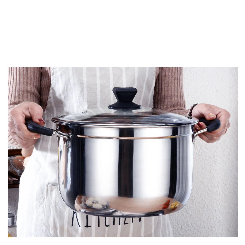 Кастрюля для супа из нержавеющей стали пароварка использования большая емкость