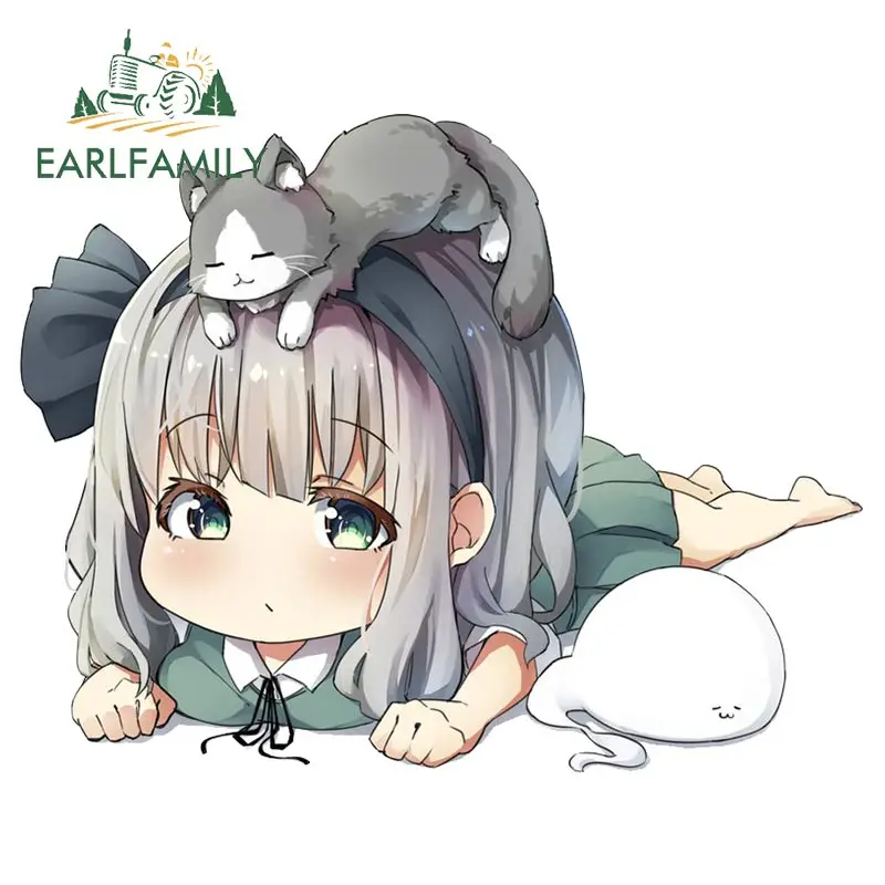 EARLFAMILY 13 см x 10 2 для konpaku youmu Наклейка Автомобильные наклейки на бампер личность