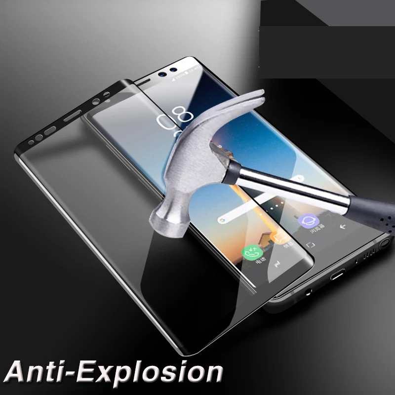S9 plus note 9 защитное стекло 3d изогнутое полное покрытие samsun samsong 9s 9splus s9plus для samsung note9
