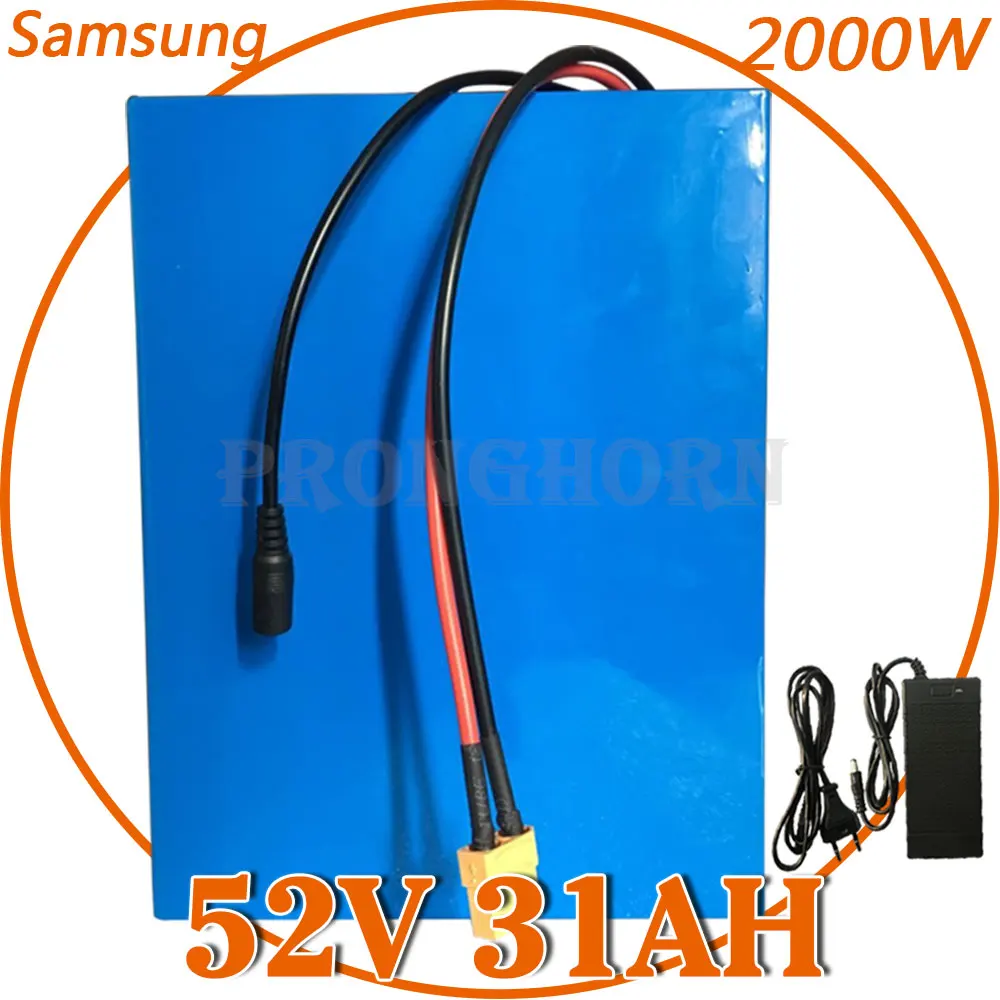 Аккумулятор для электрического велосипеда samsung литиевая батарея на 52 в 30 А/ч 20 25 48
