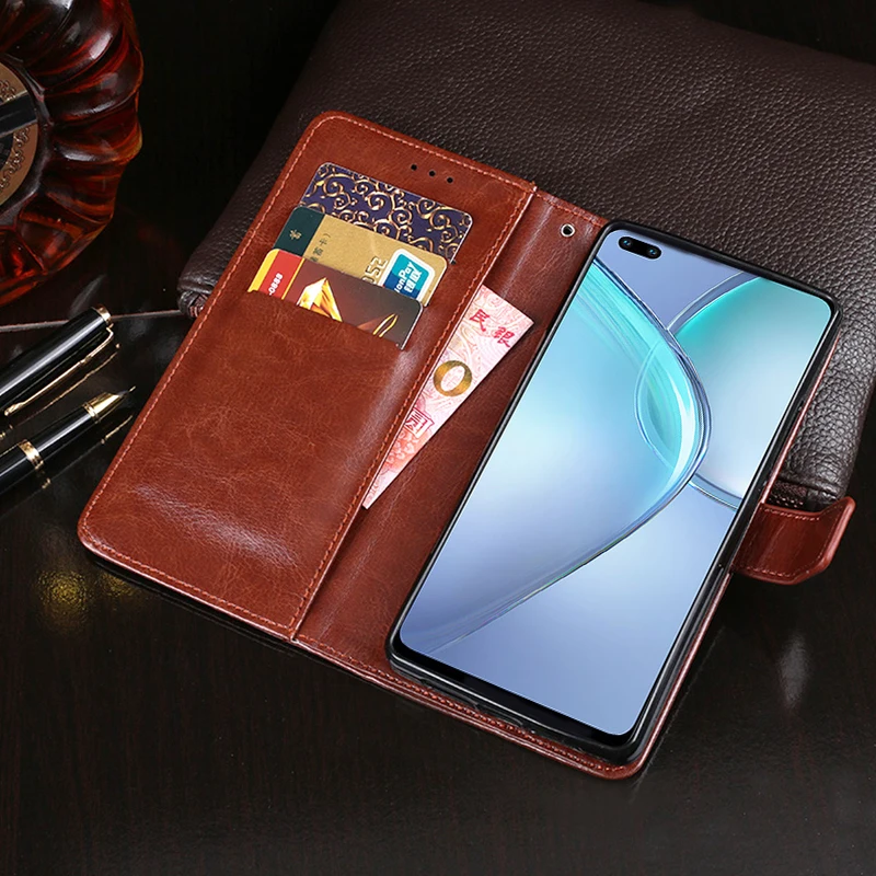 Чехол-книжка Infinix Zero 8 6 85 дюйма кожаный премиум-Чехол-бумажник Магнитный