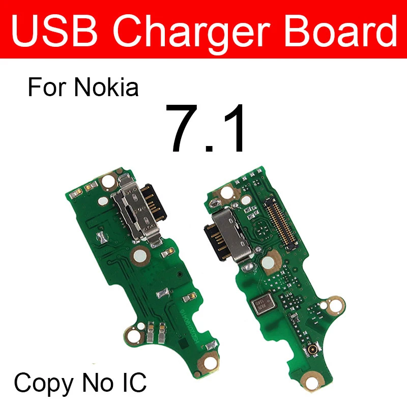 Плата порта Usb для зарядки Nokia 7 1 TA 1085 1095 1096 1100 Зарядное устройство модуль