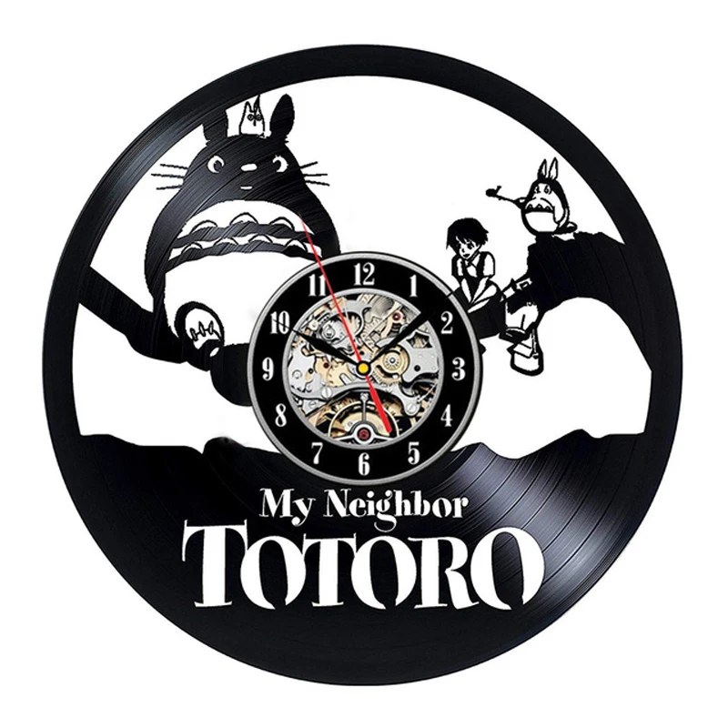 Студийные настенные часы Ghibli My Neighbor Totoro виниловые современный дизайн милые
