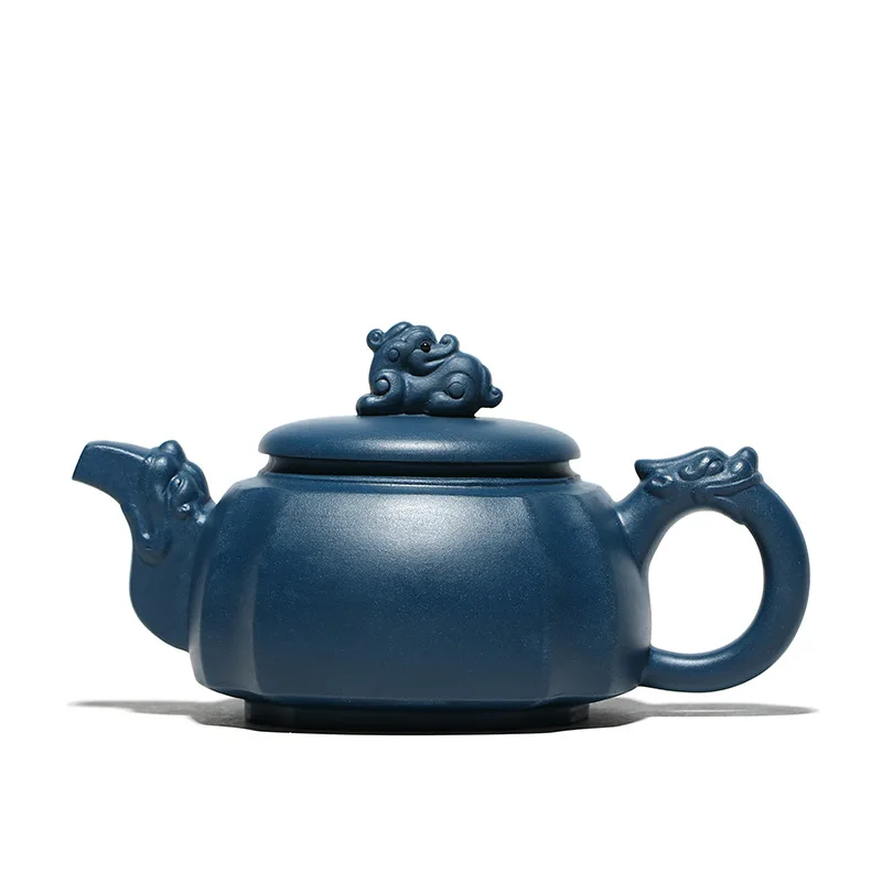 

Zisha teapot, Sifang Xiangrui teapot, yuzhongsha teapot, teaware manufacturer's Handmade genuine raw Tianqing clay