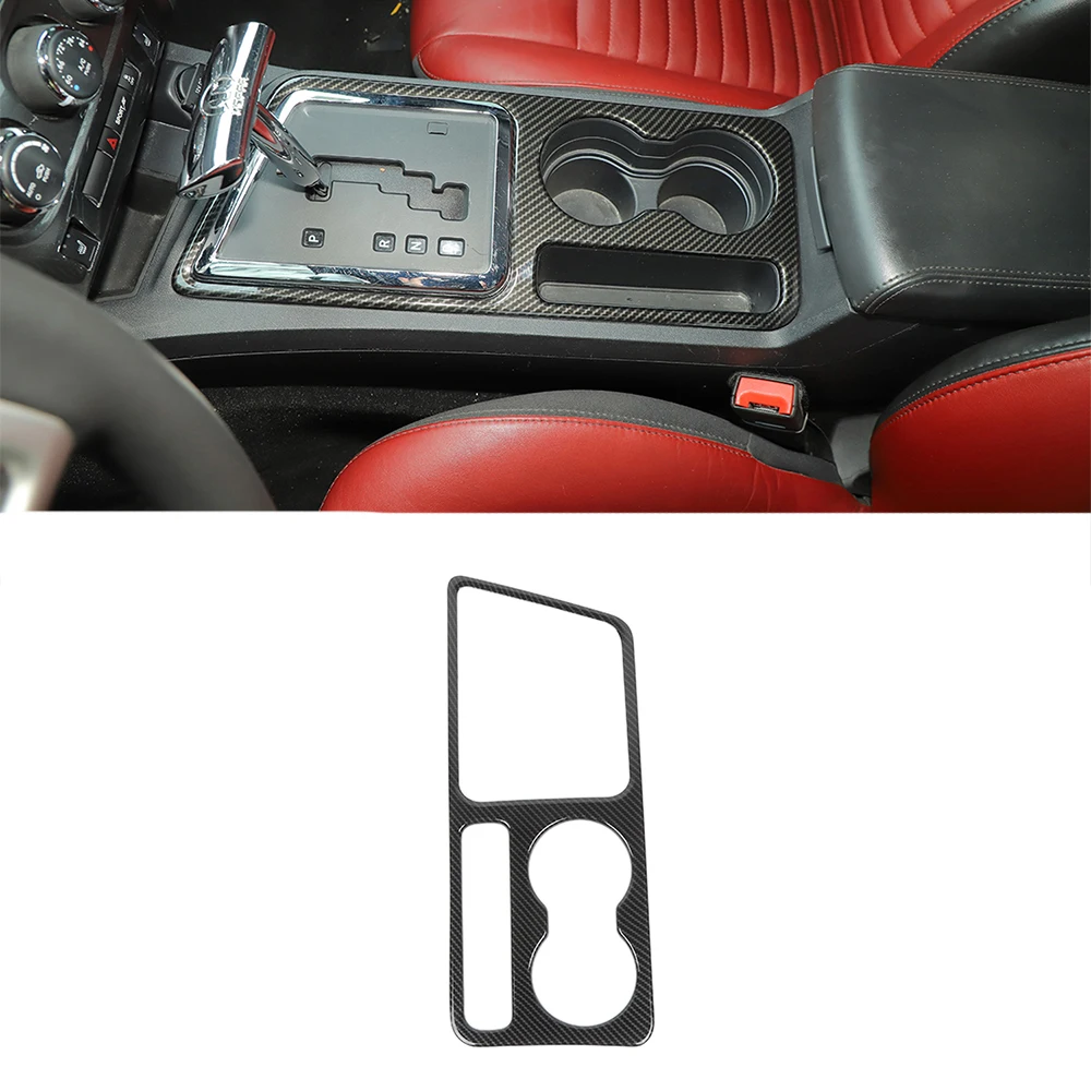 

Car Gear Shift Decoration Cover Stickers for Dodge Challenger 2009 2010 2011 2012 2013 2014 Car Interior Accessory Carbon Fiber