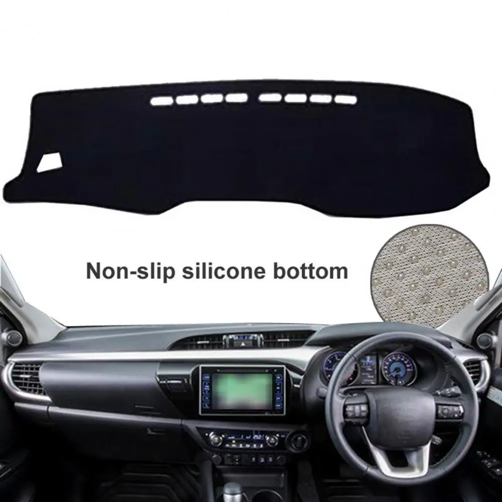 

Non-shrinking Sun-proof Durable Car Inner Dashboard Cover Inner Dash Cover for Toyota Hilux 2015-2020 Right Drive