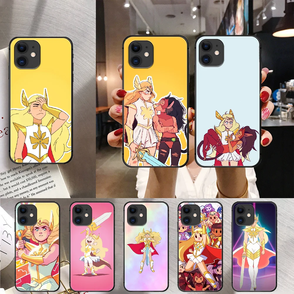 

She Ra Princesses Phone Case Cover For Iphone 6 7 8 11 12 5S 6S X Xr XS Se Plus Pro Max Mini 2020 Black Coque Pretty Hot Tpu
