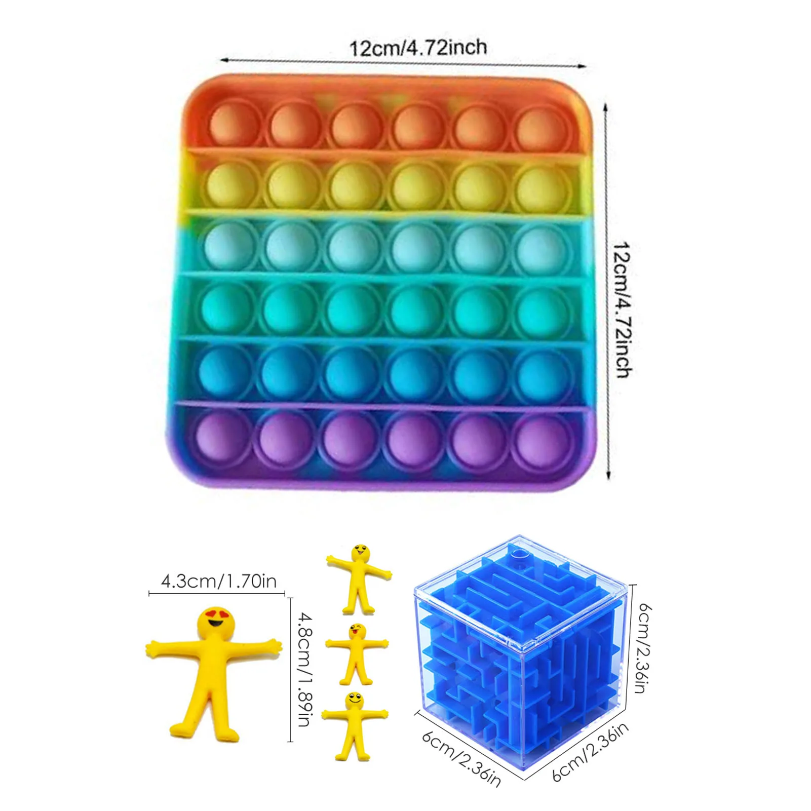 

24PCS Sensory Fidget Toys Set,Stress Relief And Anti-Anxiety Tools Bundle Sensory Therapy Toys For ADHD Autism Stress Anxiety