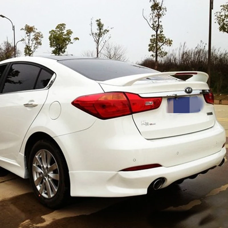 Для Kia Forte K3 спойлер высокого качества ABS Материал заднее крыло автомобиля