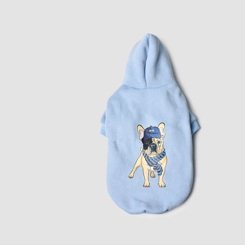 

Новинка одежда для домашних животных на весну и осень свитер с капюшоном для Собаки Одежда с рисунком собаки мультяшная рубашка товары для ...