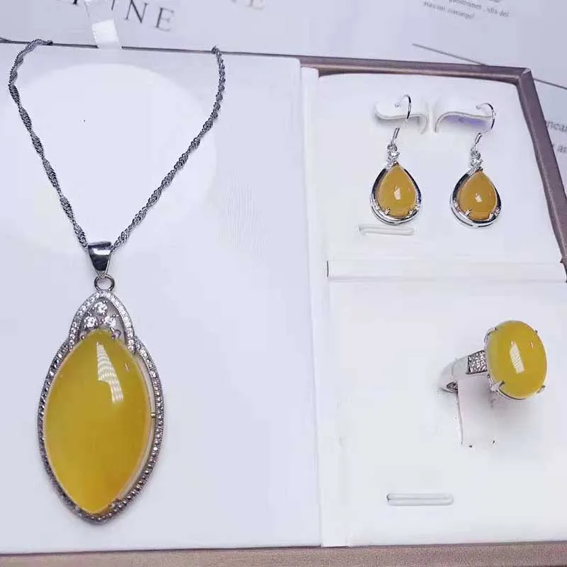 S925 серебро инкрустированные натуральный нефритовый подвесной кольцо серьги