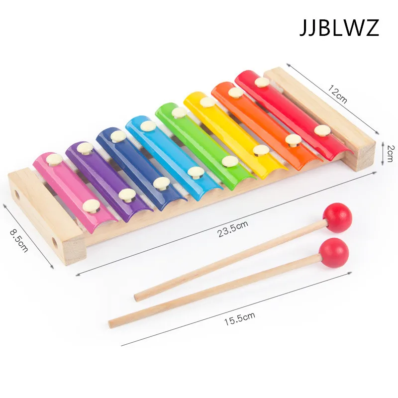 Новые деревянные детские игрушки Перкуссия 8 ксилофон раннего детства