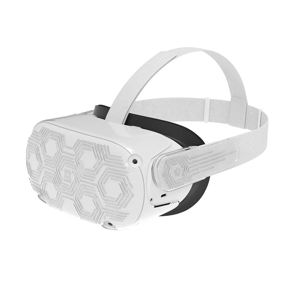 

Portable Durable Plastic Replacement Technology Texture Cover VR Headset Protective Shell Lightweight For Oculus Quest 2