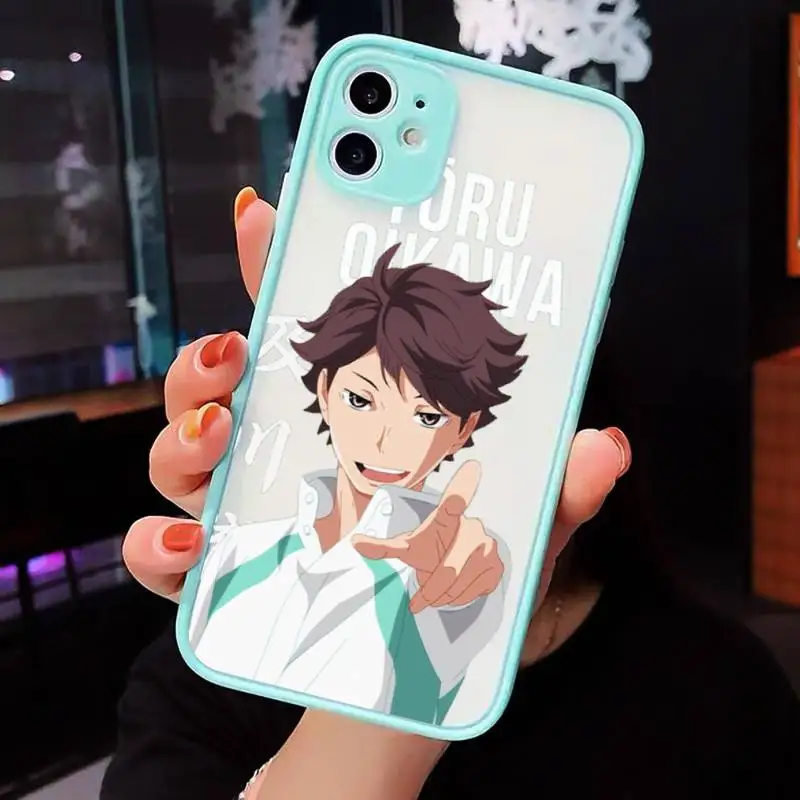 

Haikyuu Oikawa Phone Cases Matte For iPhone 12 Mini 11 Pro XR XS Max 7 8 Plus X Hard PC Back Cover