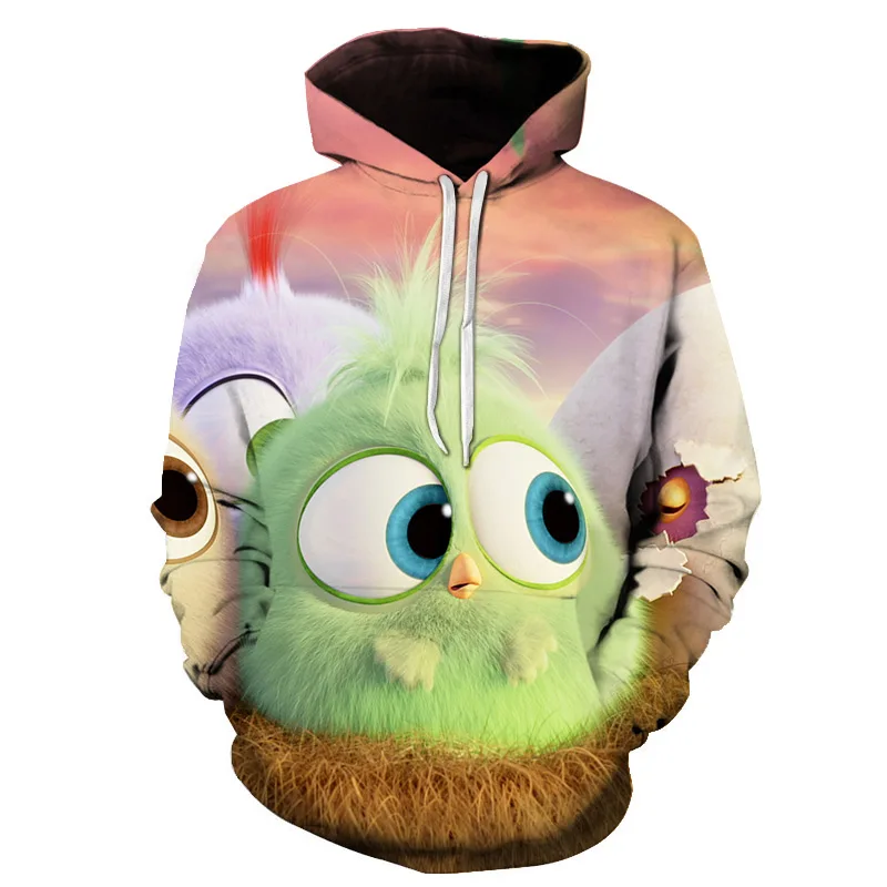 Стиль 3D принт Angry Birds Movie 2 толстовки с капюшоном горячая распродажа мужская и женская уличная одежда Angry Birds 2 повседневные толстовки