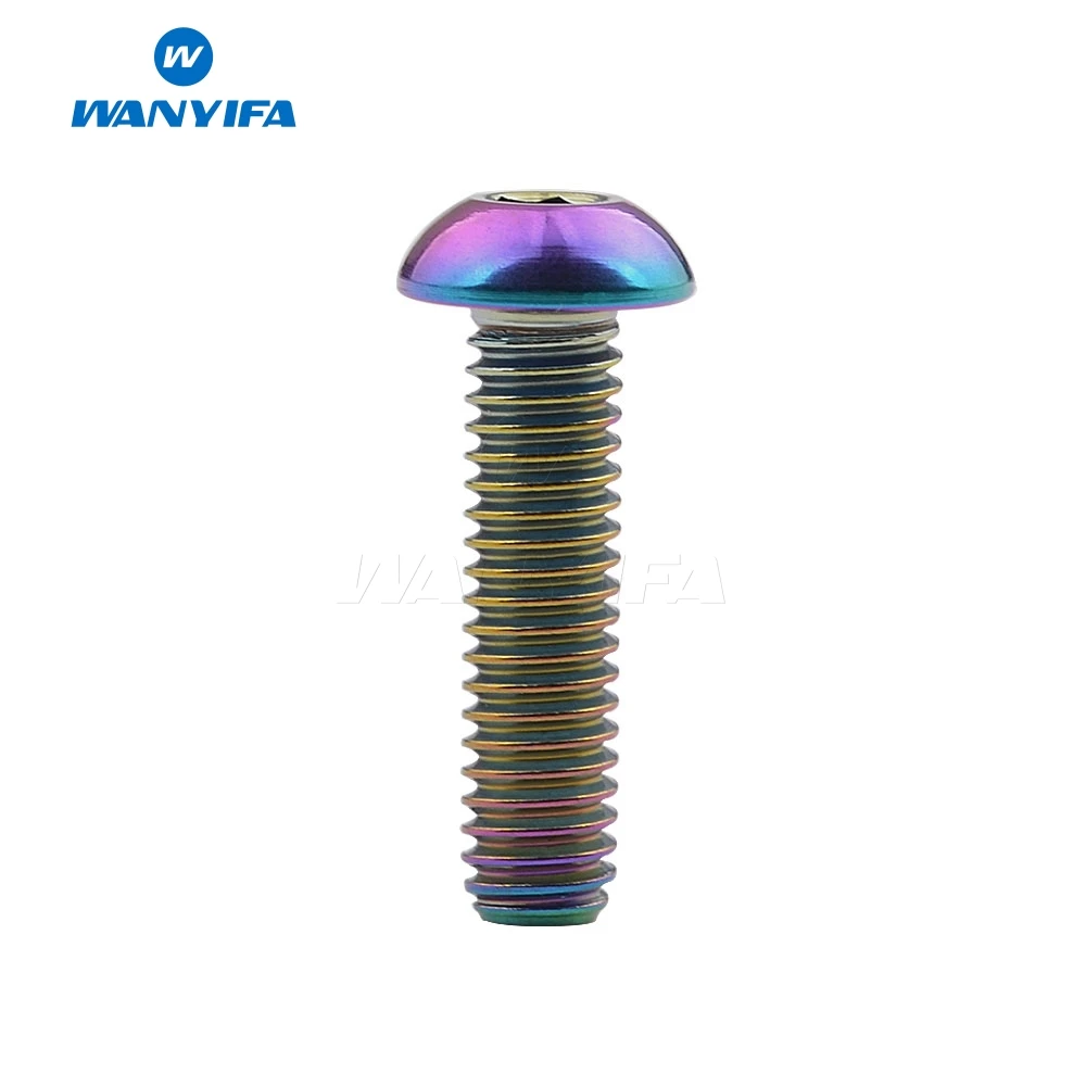 Титановый болт waniifa Ti M4 x 6 8 10 12 15 20 мм шестигранный ключ с конической головкой винт