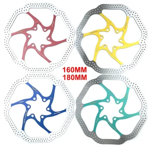 MTB Bike Disc Brake Cyclocross Bike 44mm 6 Bolt Centerline 160mm 180mm Brake Rotor Stainless Steel Avid HS1 CNC Cycling Parts