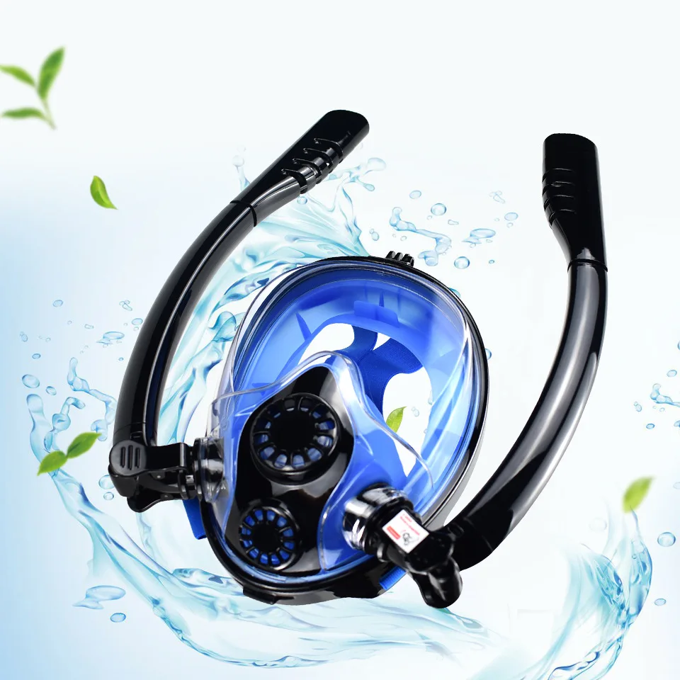 

DEDEPU Diving Mask Full Face Scuba Anti Fog Goggles Underwater Wide View Snorkel Swimming Mask for Adult Youth-2