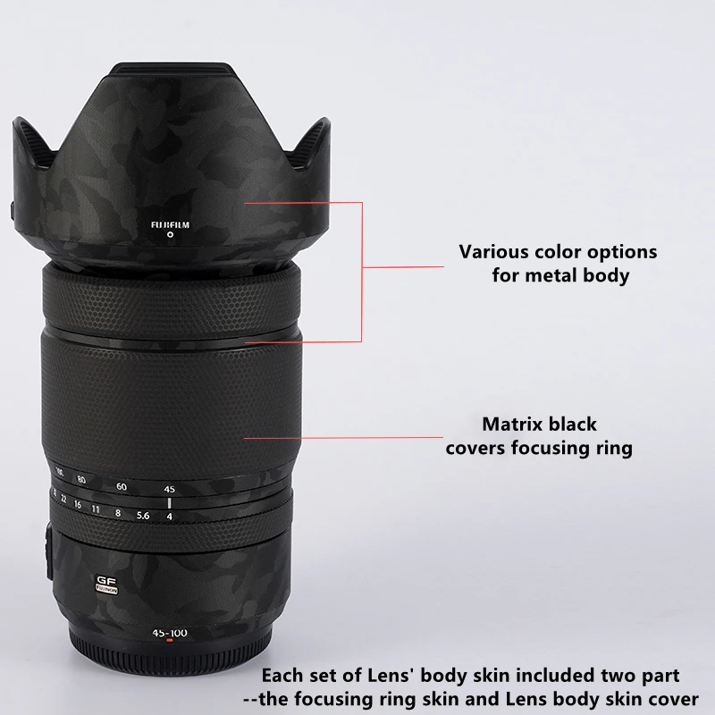 GF45-100 F4 Lens Premium Decal Skin for FUJIFILM Fujinon GF45-100mm R LM OIS WR Protector Cover Film Wrap Sticker | Электроника
