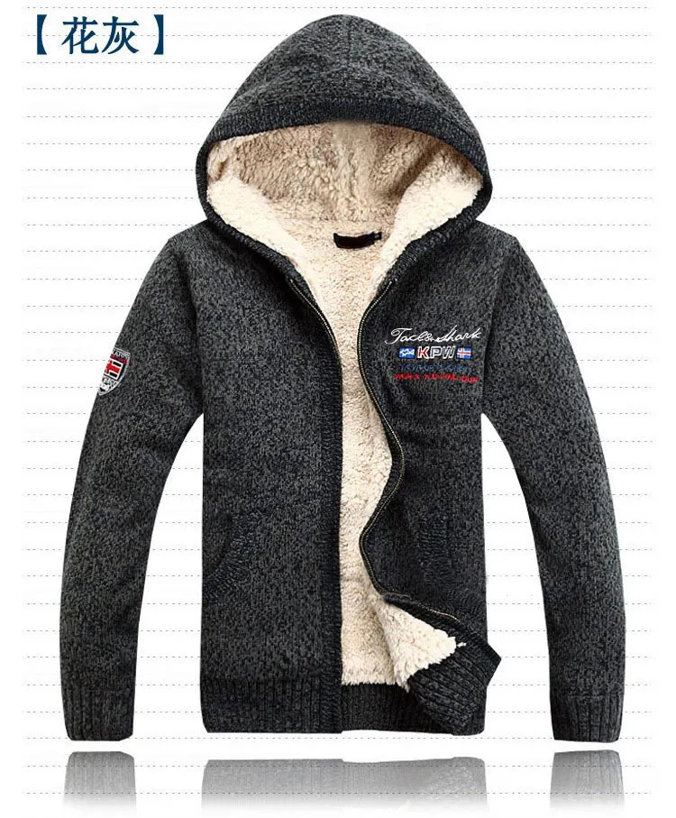 Мужской повседневный вязаный свитер из 100% шерсти на осень/зиму | Мужская одежда