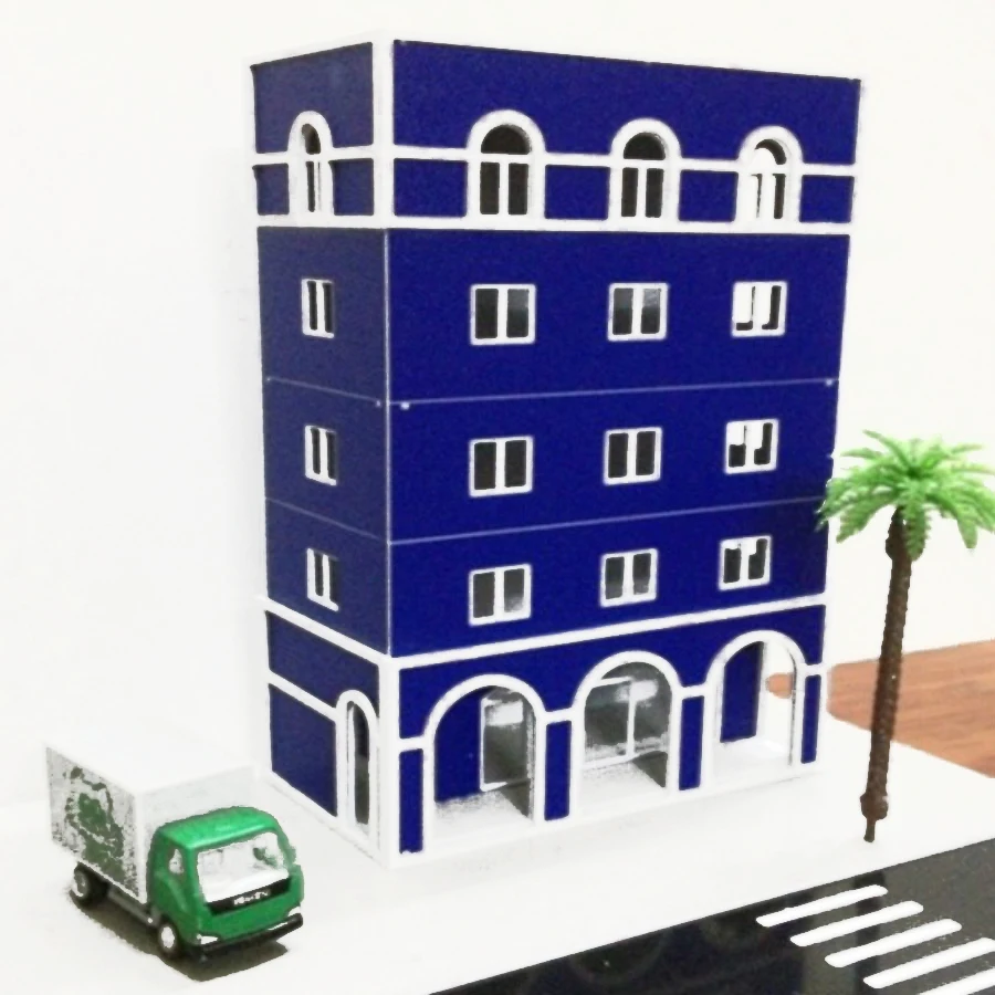 1 шт./лот ho масштабная модель здания для пейзажа песка железной дороги перила