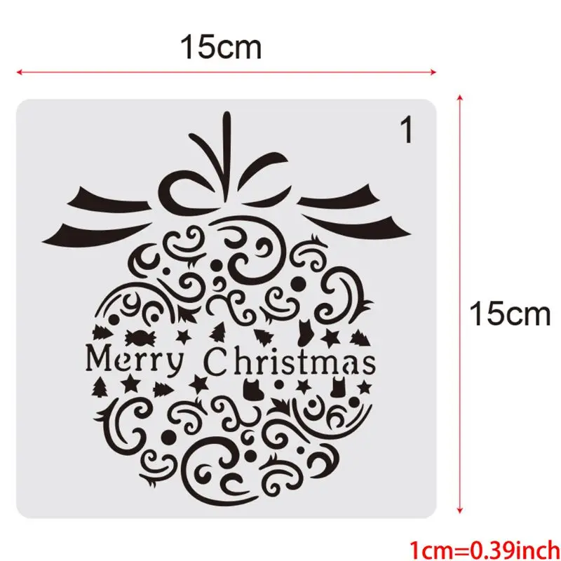 

Christmas Stencils Templates Christmas Letters Xmas Trees Santa Reindeer Painting Stencils Reusable Plastic Craft