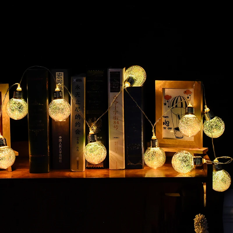 

Christmas Decorations Lanterns Led Lights Bulb Tree Hanging Lights Holiday Dress Up Atmosphere Scene Layout Shop