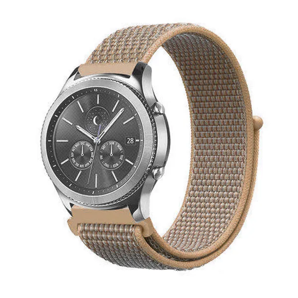 rose pink 27 Нейлоновый ремешок-петля для samsung galaxy watch 46 мм 42 мм galaxy watch active 2 ремешок gear s3/22 мм 20 мм ремешок для часов huawei watch gt 2 - Цвет ремешка: rose pink 27