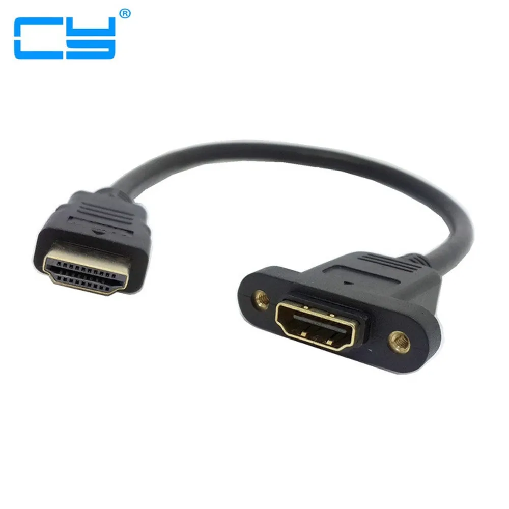 1 4 в 3D HDMI совместимый штекер гнездо кабель с панельным креплением 1080P удлинитель