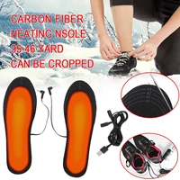 1 pair heated insole of winter warm can be cut 35 46 yard insole usb heated shoes for hiking riding comfortable keep warm home