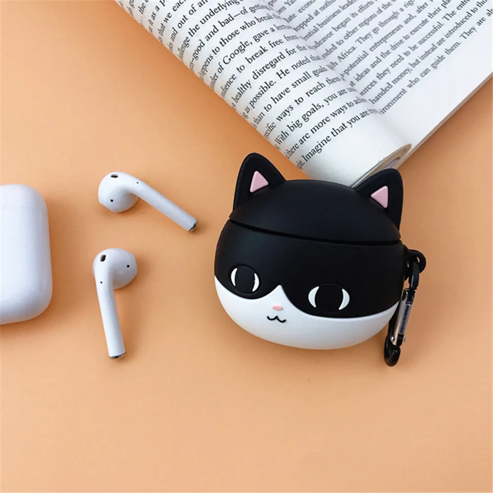 Q UNCLE милые Чехлы для собак Тедди для Apple Airpods2 беспроводной Bluetooth 2 поколения сумка пара силиконовая гарнитура коробка защитный чехол