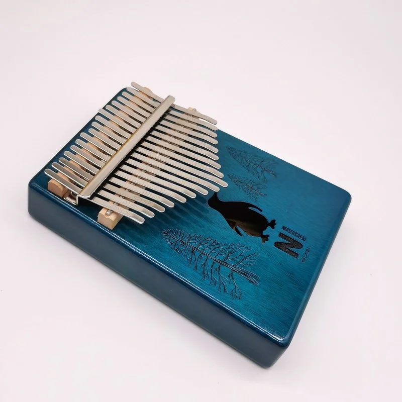

Мини-пианино Kalimba, 17 клавиш, деревянный музыкальный инструмент, портативный пианино на палец, рождественские подарки, Обучающие принадлежно...