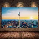 Плакаты и принты на холсте с изображением Берлинского городского пейзажа, Настенная картина без рамы для декора гостиной