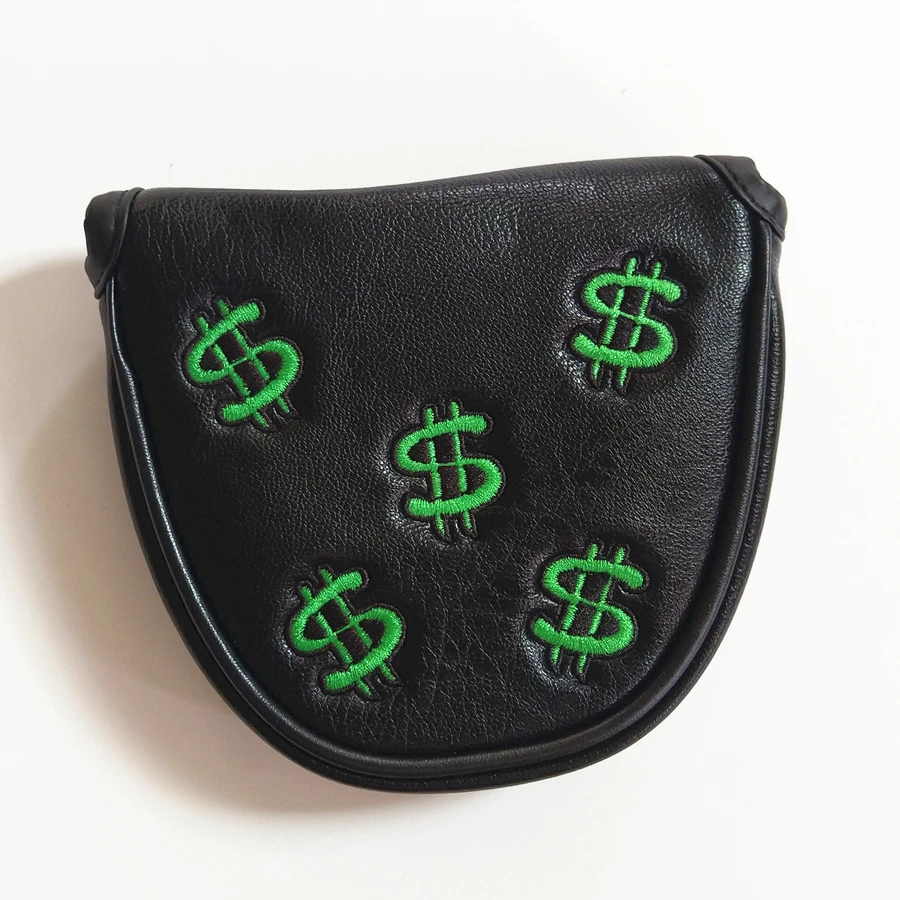 Доллар набор для гольфа клюшка деньги вышивка клюшки крышка из искусственной