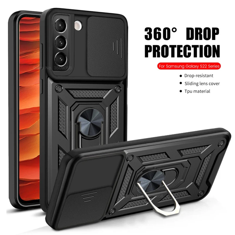 

Чехол S21Ultra, бронированный противоударный чехол для Samsung Galaxy S22 Ultra S 21 Pro Plus, автомобильный защитный чехол с магнитным кольцом и подставкой для...