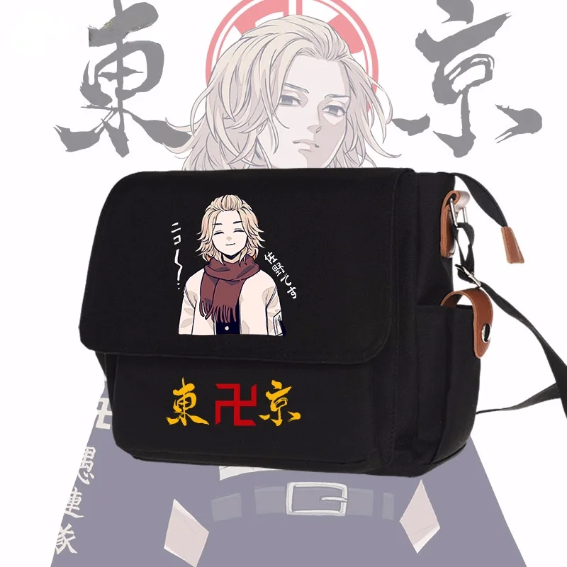 

Anime Tokyo Revengers Schoolbag Shoulder Bag The Way of Rebirth Messenger Bag Sano Manjiro Ryuguji Ken Unisex