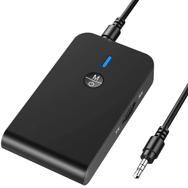 Bluetooth 5 0 передатчик приемник 2 в 1 bluetooth адаптер с микро Поддержка Hands free для ТВ