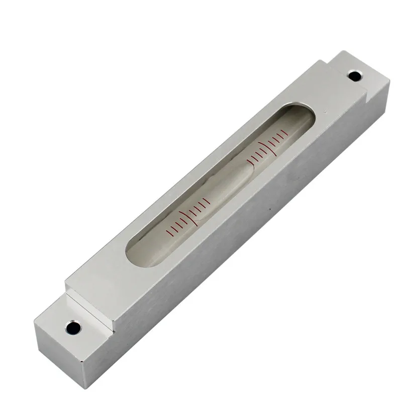 HACCURY Metal Mini Spirit Level Bubble Long Strip Ruler Machine installation tool 4“/2mm(0.02mm/m) | Инструменты